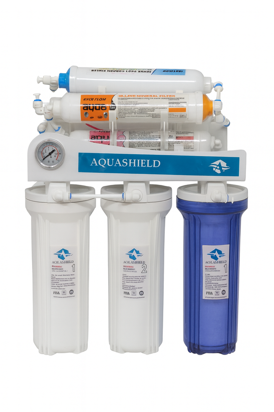 دستگاه تصفیه آب Aquashield یک سیستم ۶ مرحلهای حرفهایه که طعم و بوی بد آب رو از بین میبره و املاح مضر مثل کلر، رسوبات و نیترات رو حذف میکنه. با فیلتر ممبران قدرتمند و فیلتر مینرال، هم آب کاملاً تصفیه میشه، هم مواد معدنی مفید دوباره به آب برمیگرده. ✔️ مزایا: • آب سالم، سبک و خوشطعم • حذف ۹۸٪ آلایندهها • مناسب برای نوشیدن، چای و پختوپز • کیفیت ساخت بالا و مناسب برای استفاده خانگی